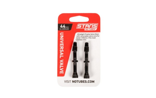 As0150 Universal Alloy 44mm Valve Stem Pair Black A
